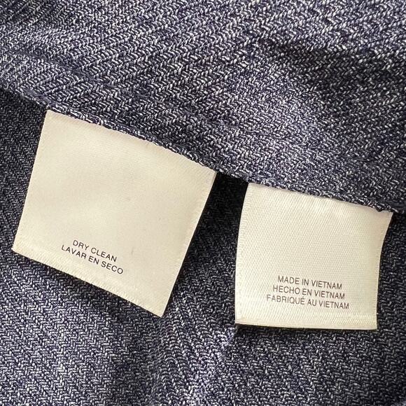 Anne Klein Sailor Pants Wide Leg Navy Blue Size 12 - Picture 4 of 12